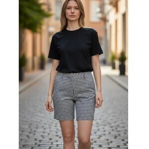 Studio II Blue Gingham Bermuda Shorts size 4